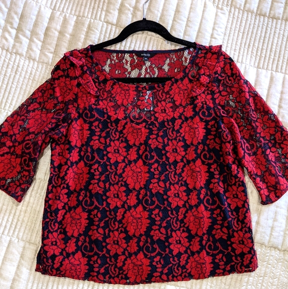 RW&Co. Lace sweater - Picture 1 of 5